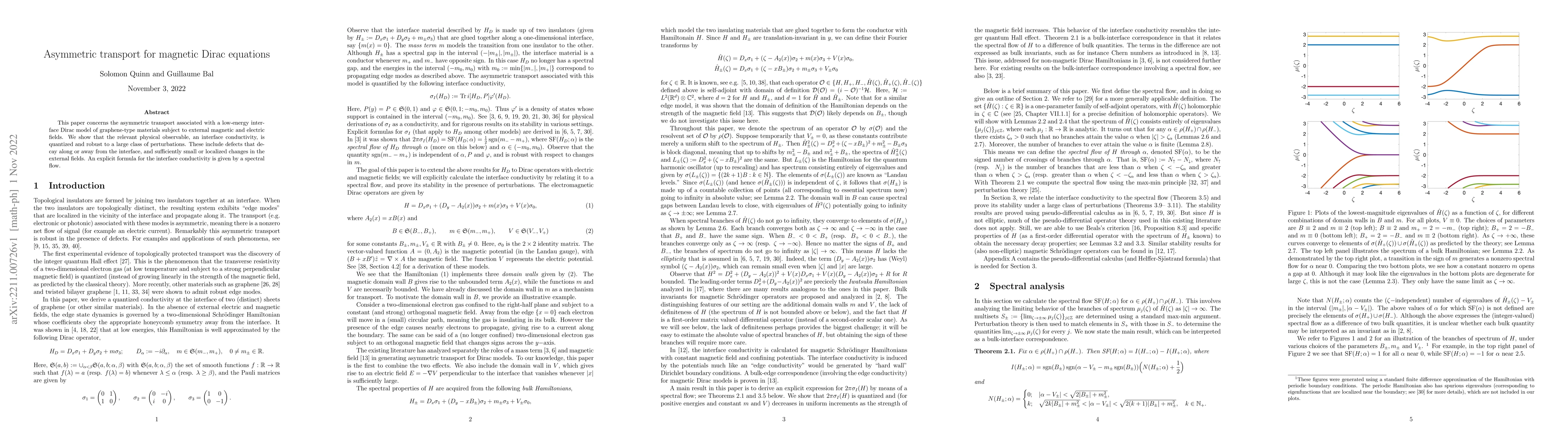Thumbnail for Asymmetric transport for magnetic Dirac equations