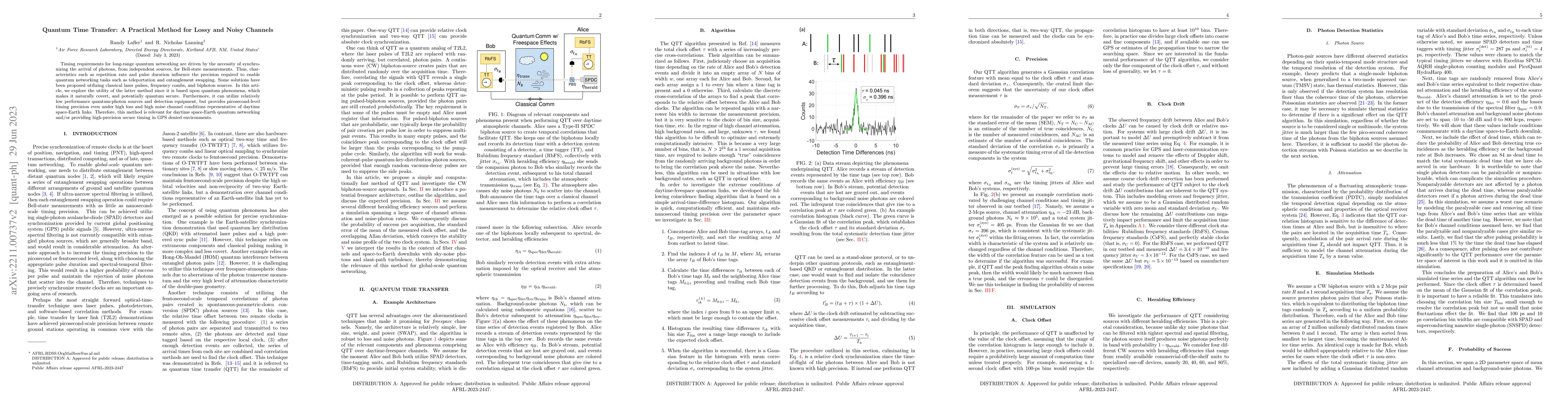 Thumbnail for Quantum time transfer: a practical method for lossy and noisy channels