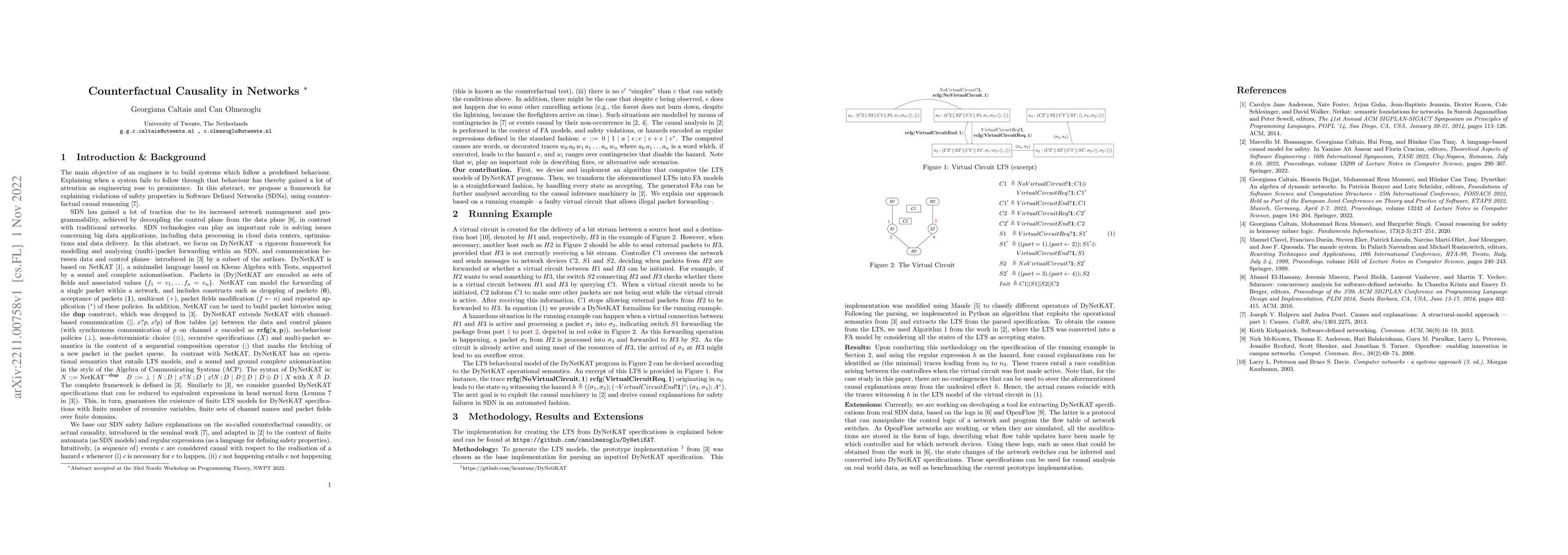 Thumbnail for Counterfactual Causality in Networks