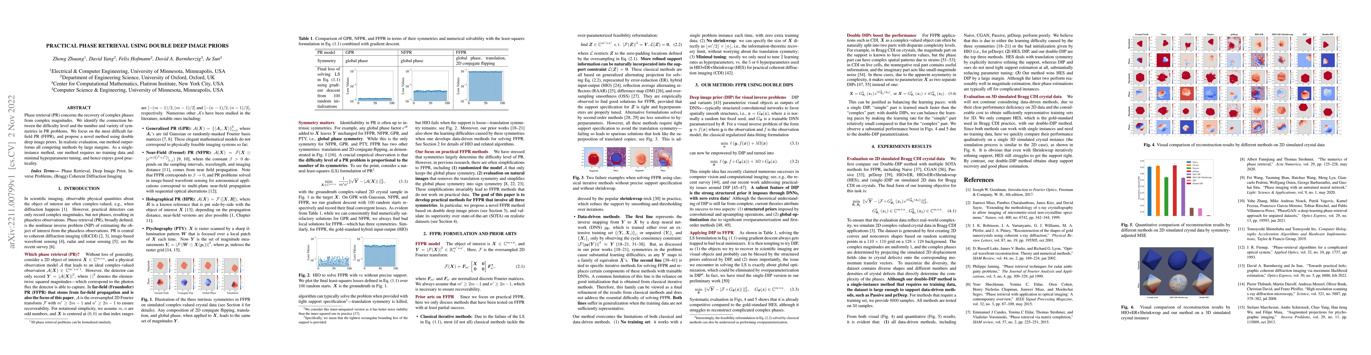 Thumbnail for Practical Phase Retrieval Using Double Deep Image Priors