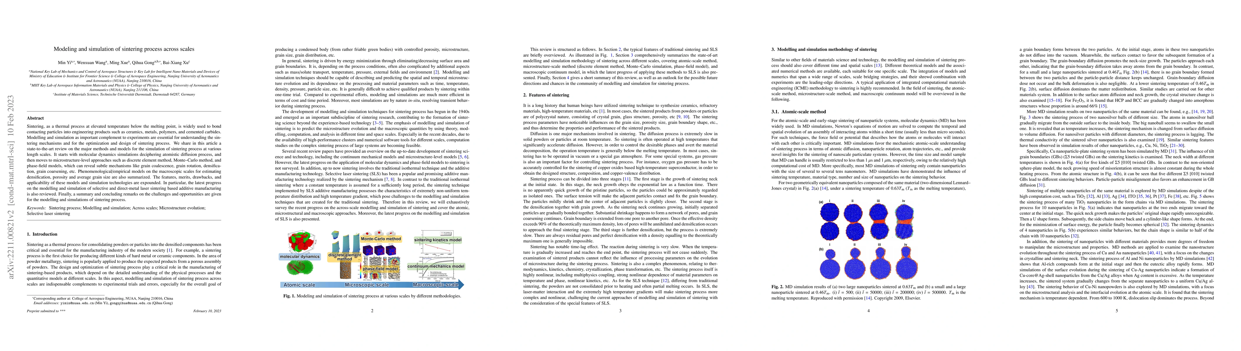 Thumbnail for Modeling and simulation of sintering process across scales