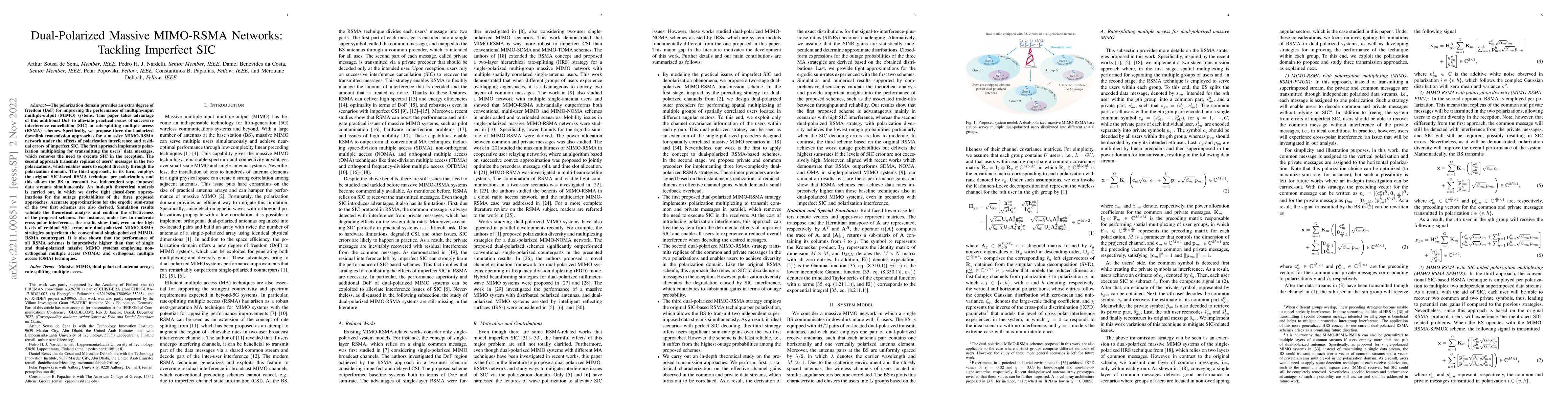 Thumbnail for Dual-Polarized Massive MIMO-RSMA Networks: Tackling Imperfect SIC
