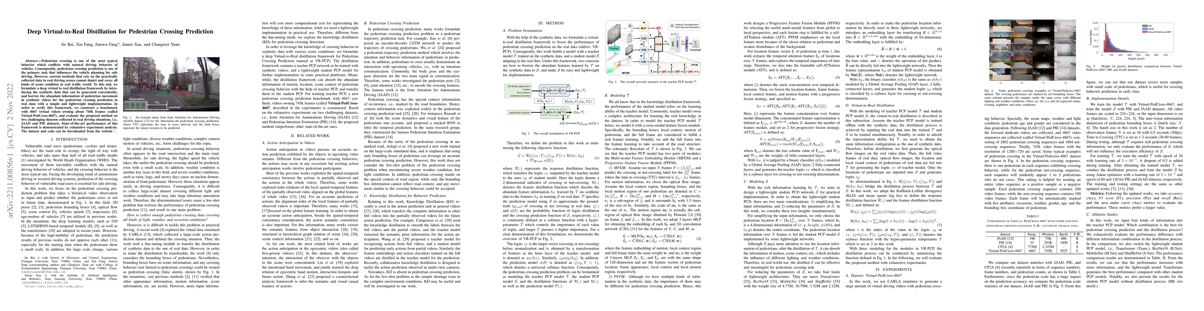 Thumbnail for Deep Virtual-to-Real Distillation for Pedestrian Crossing Prediction