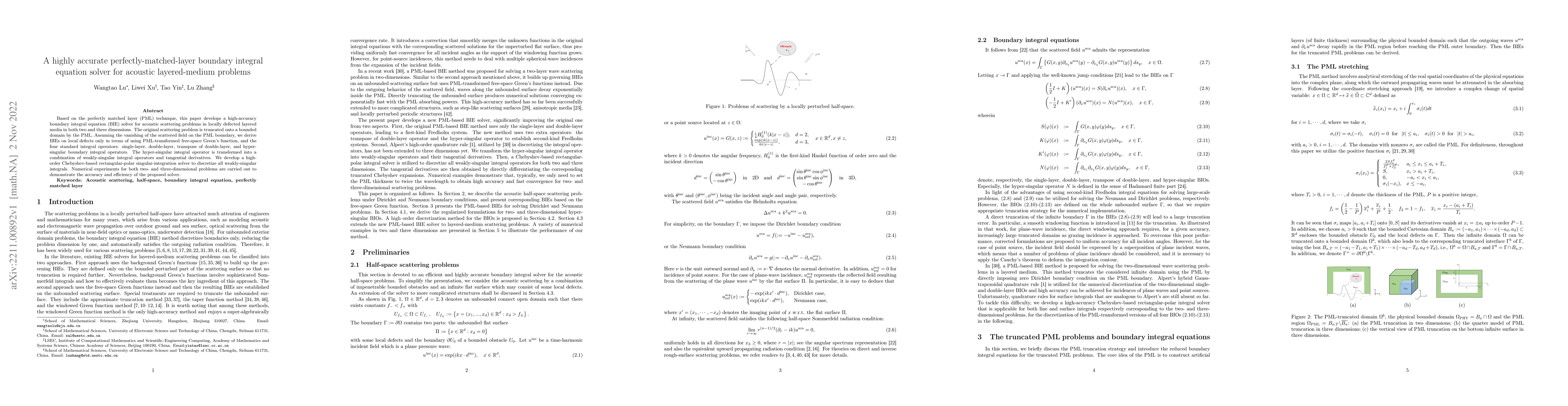 Thumbnail for A highly accurate perfectly-matched-layer boundary integral equation
  solver for acoustic layered-medium problems