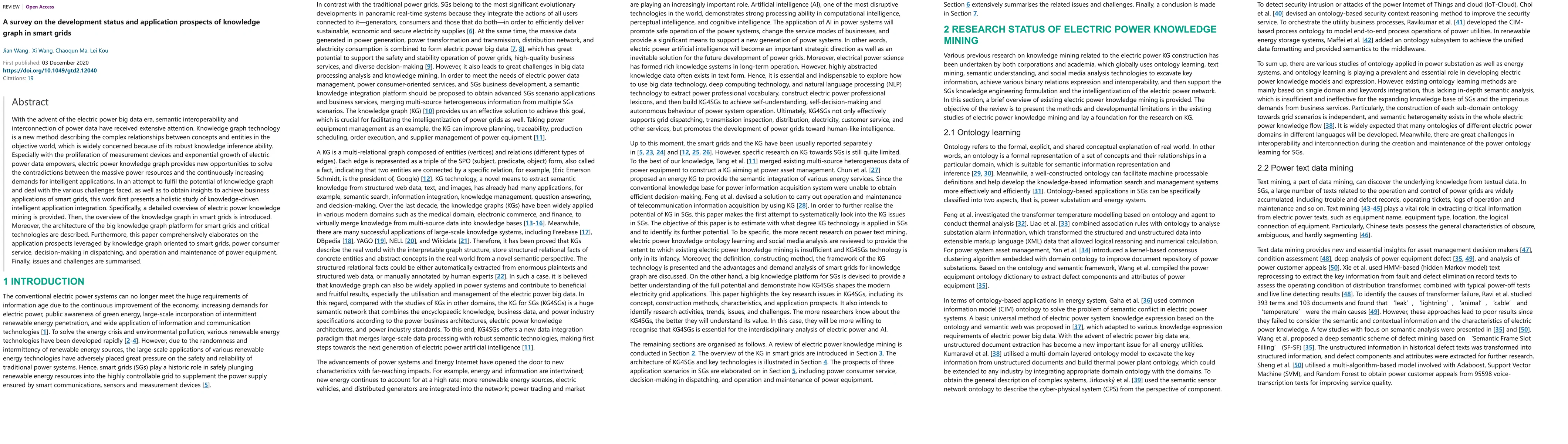 Thumbnail for A survey on the development status and application prospects of
  knowledge graph in smart grids
