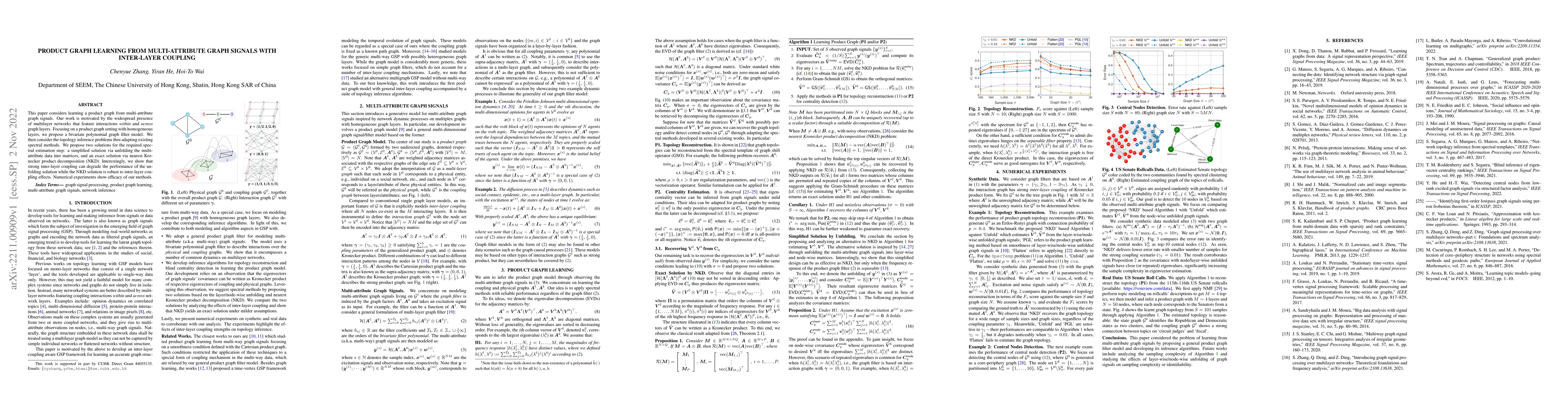 Thumbnail for Product Graph Learning from Multi-attribute Graph Signals with
  Inter-layer Coupling