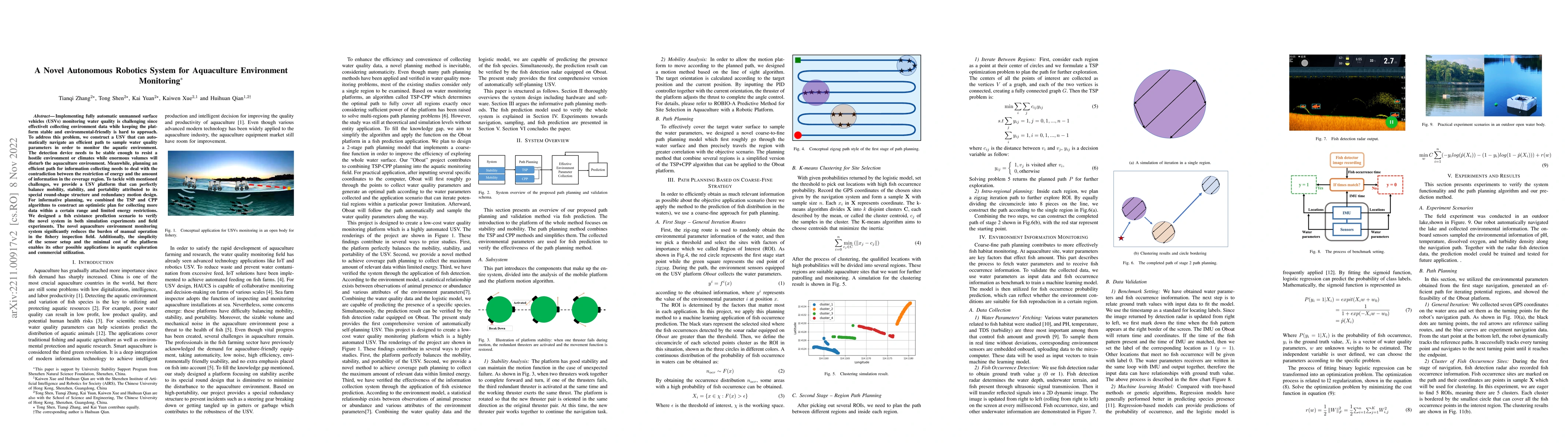 Thumbnail for A Novel Autonomous Robotics System for Aquaculture Environment
  Monitoring