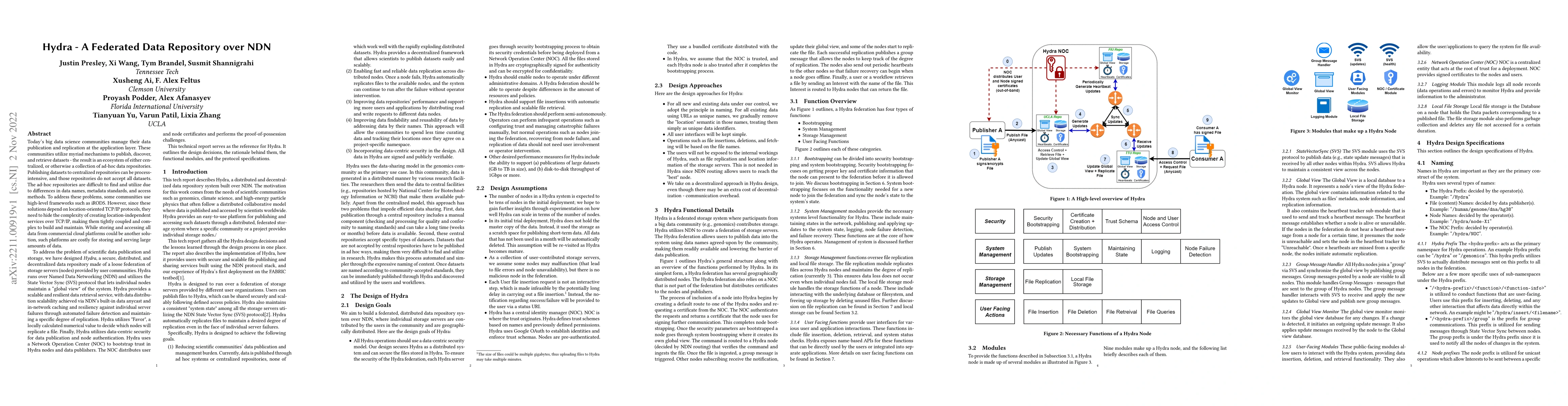Thumbnail for Hydra -- A Federated Data Repository over NDN