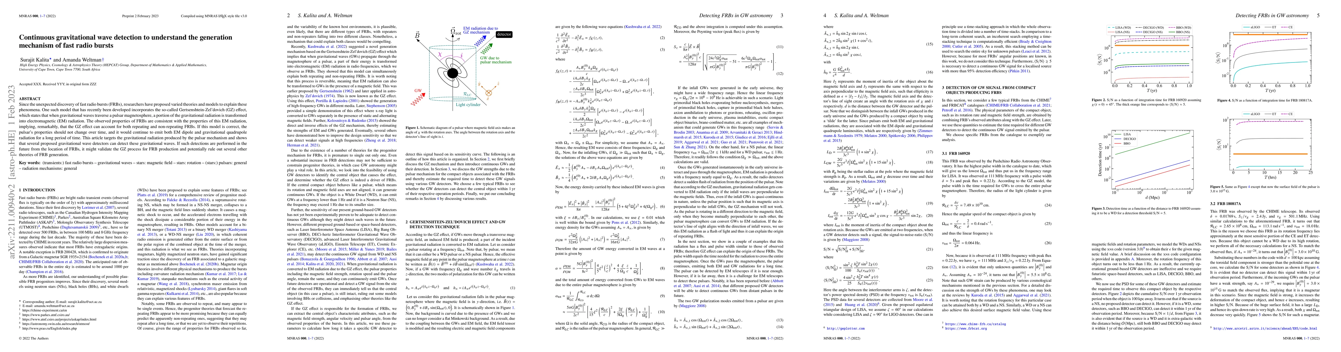Thumbnail for Continuous gravitational wave detection to understand the generation
  mechanism of fast radio bursts
