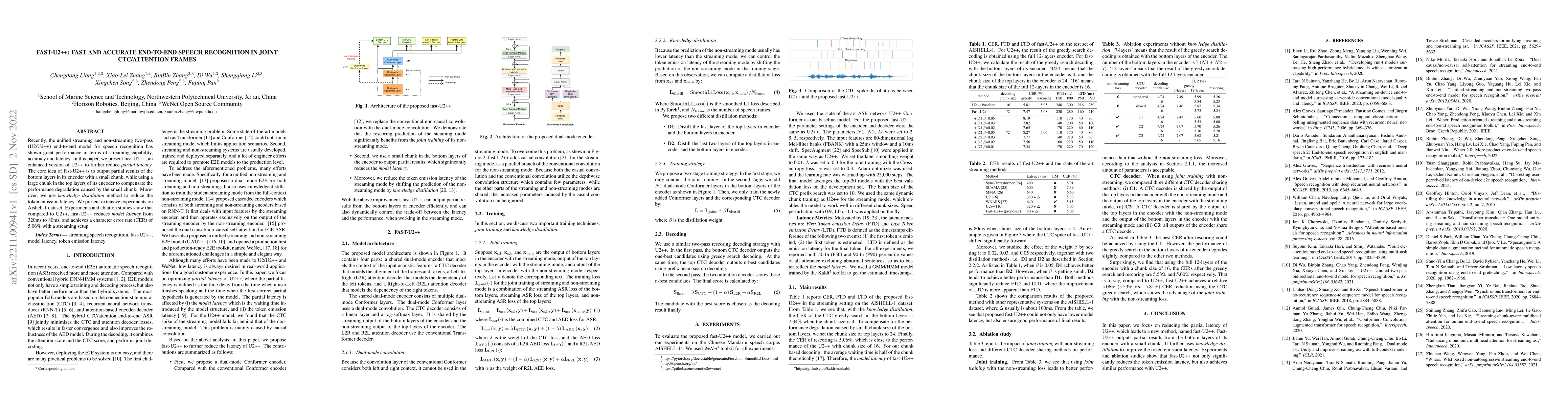 Thumbnail for Fast-U2++: Fast and Accurate End-to-End Speech Recognition in Joint
  CTC/Attention Frames