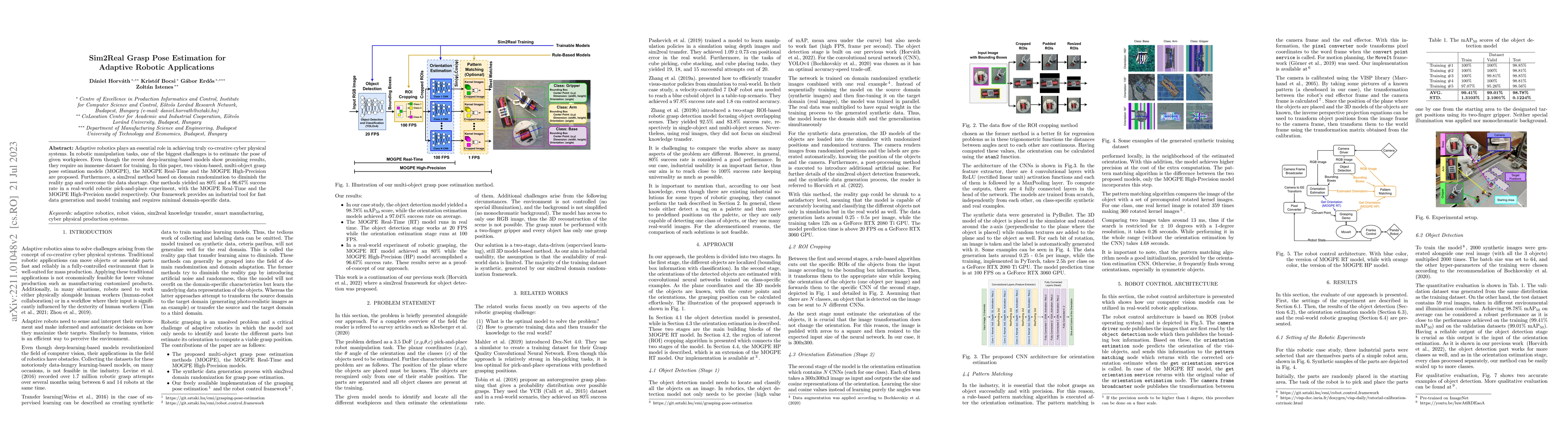 Thumbnail for Sim2Real Grasp Pose Estimation for Adaptive Robotic Applications