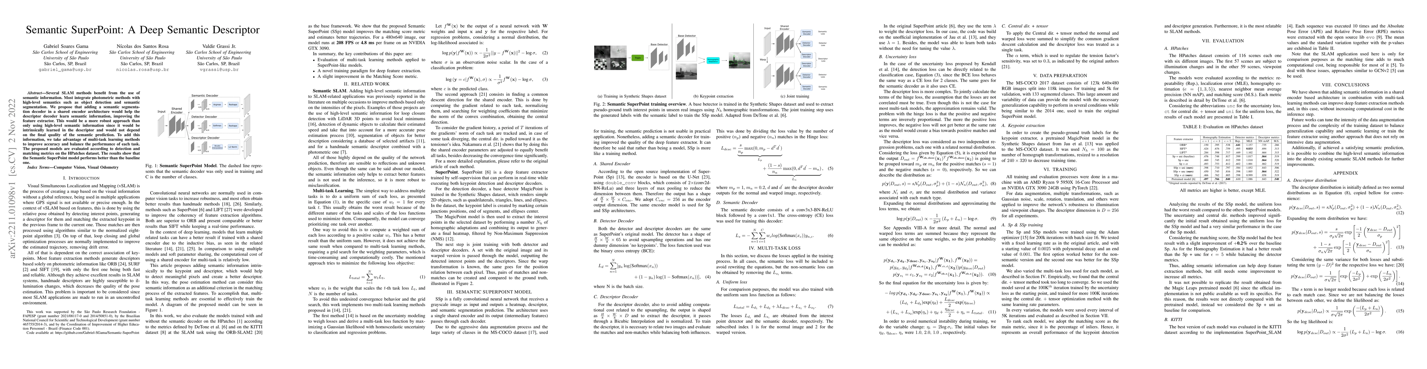 Thumbnail for Semantic SuperPoint: A Deep Semantic Descriptor