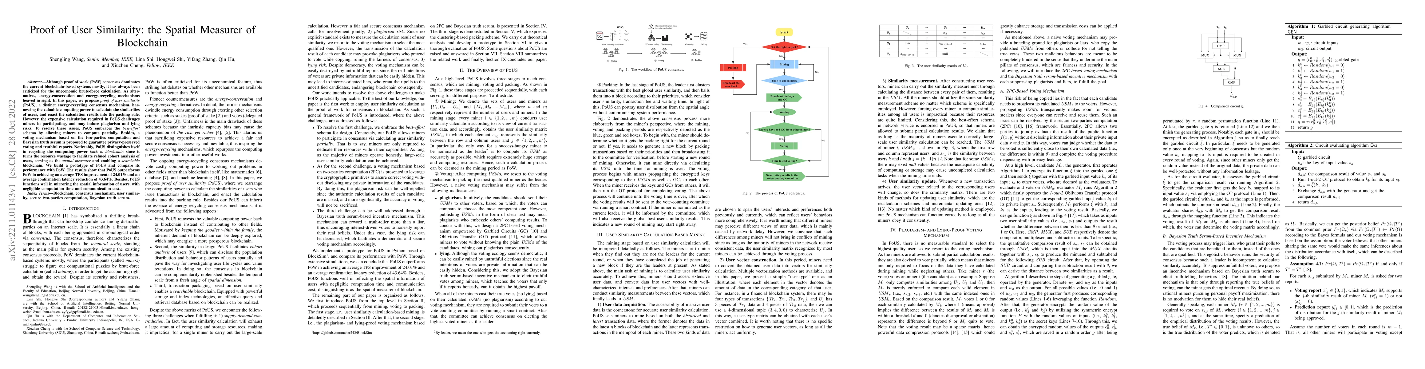 Thumbnail for Proof of User Similarity: the Spatial Measurer of Blockchain