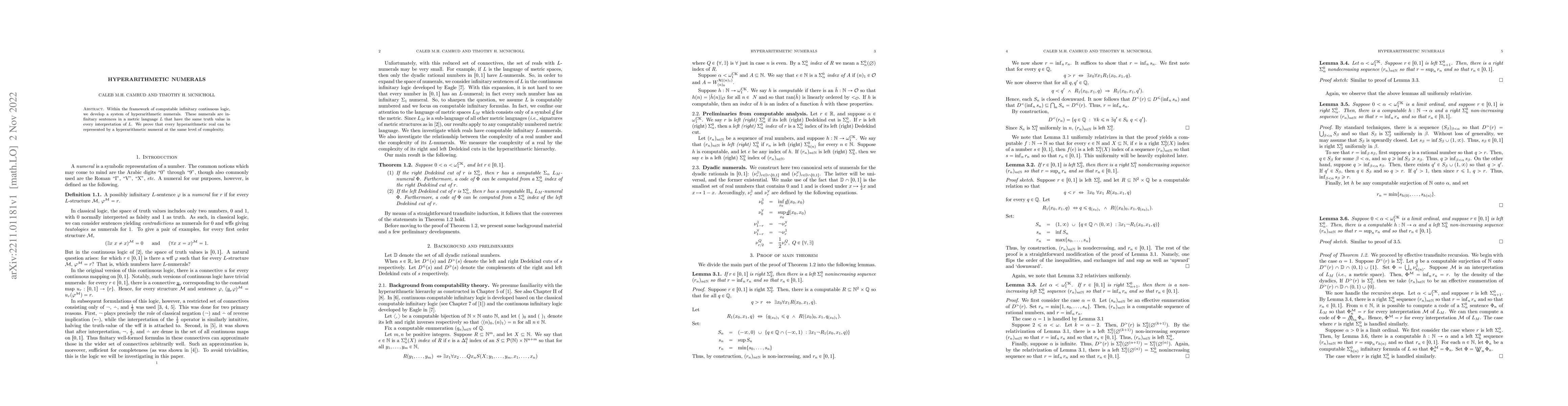 Thumbnail for Hyperarithmetic numerals