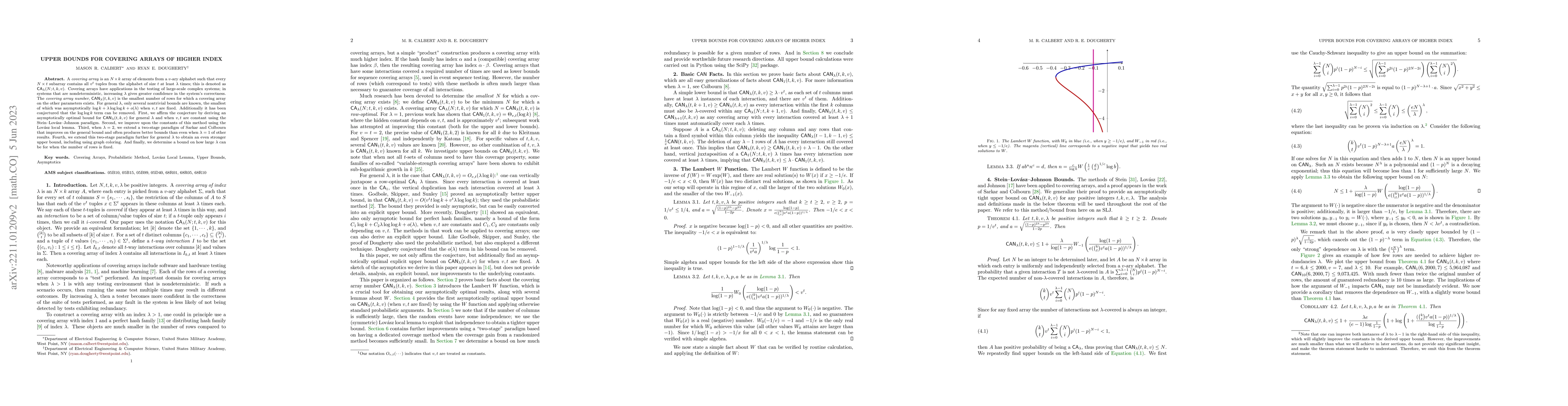 Thumbnail for Upper Bounds for Covering Arrays of Higher Index