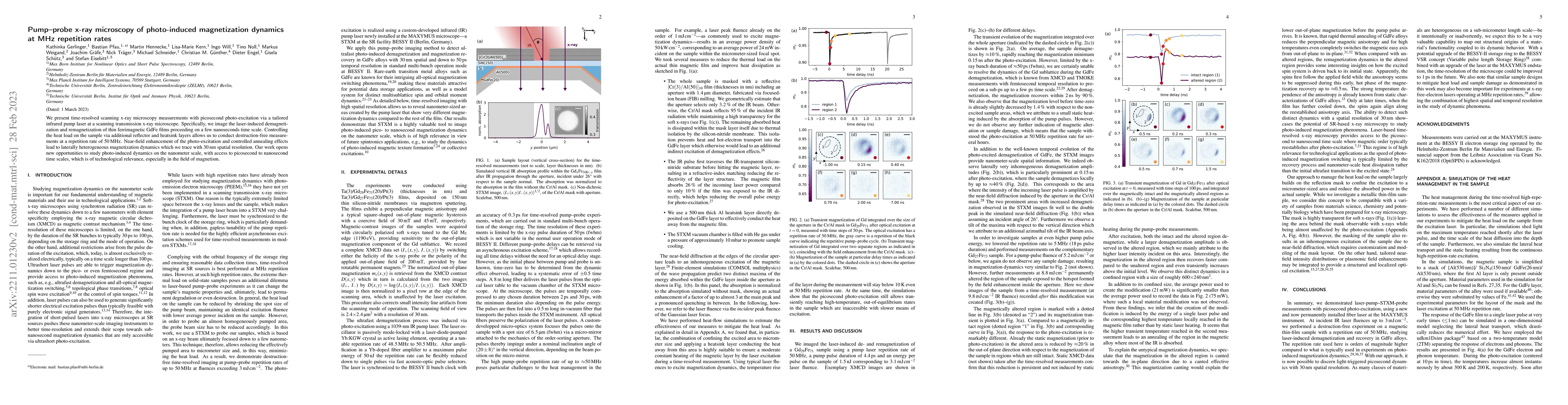 Thumbnail for Pump--probe x-ray microscopy of photo-induced magnetization dynamics at
  MHz repetition rates