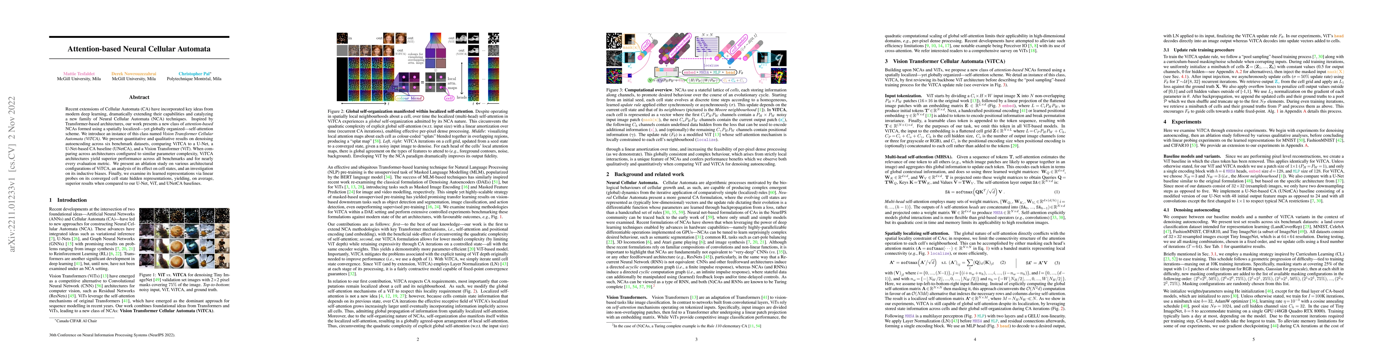 Thumbnail for Attention-based Neural Cellular Automata
