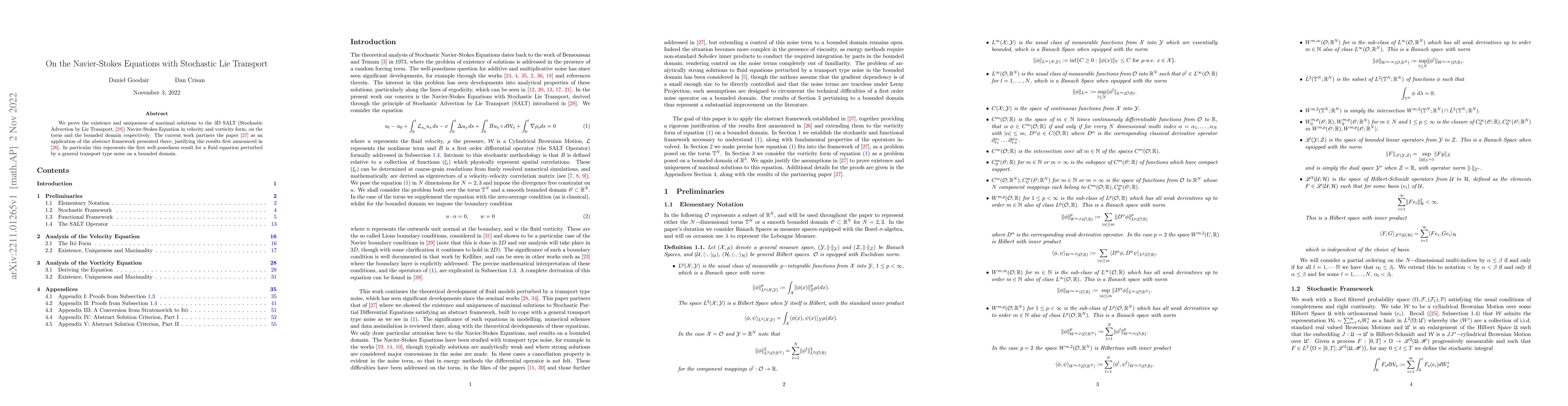 Thumbnail for On the Navier-Stokes Equations with Stochastic Lie Transport