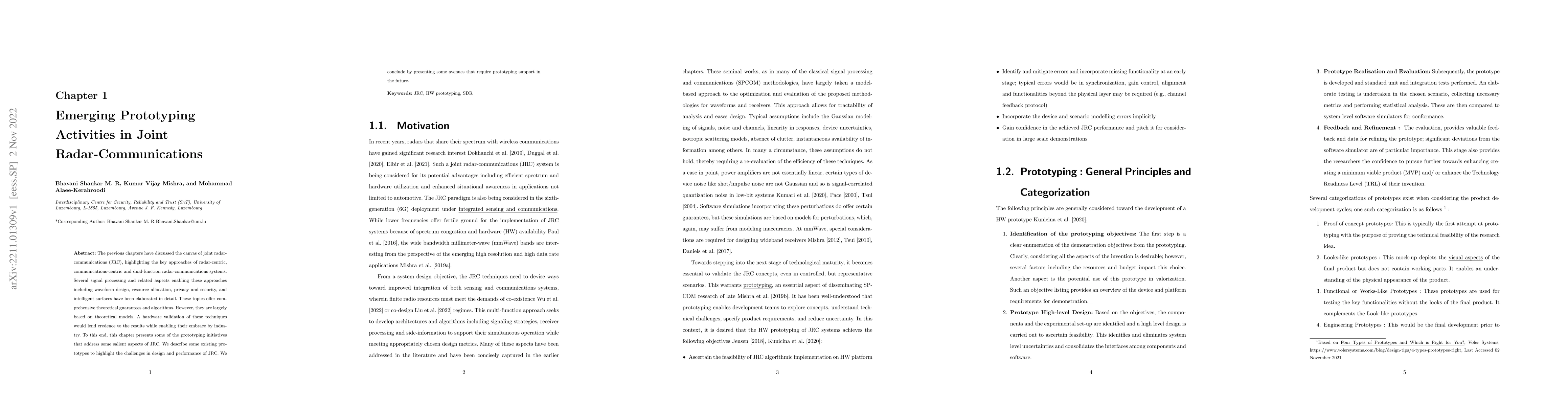 Thumbnail for Emerging Prototyping Activities in Joint Radar-Communications