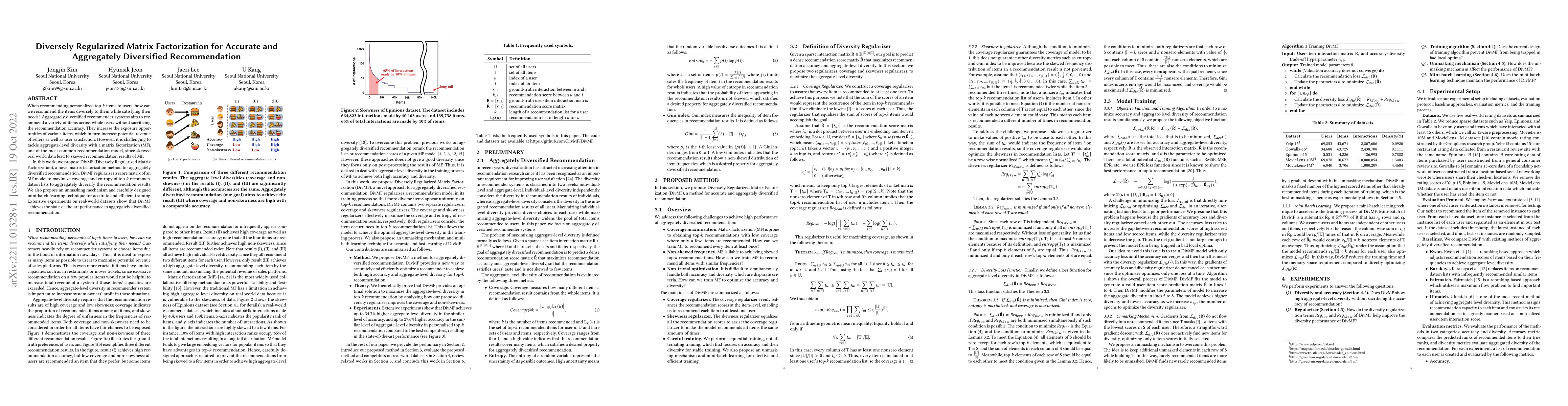 Thumbnail for Diversely Regularized Matrix Factorization for Accurate and Aggregately
  Diversified Recommendation