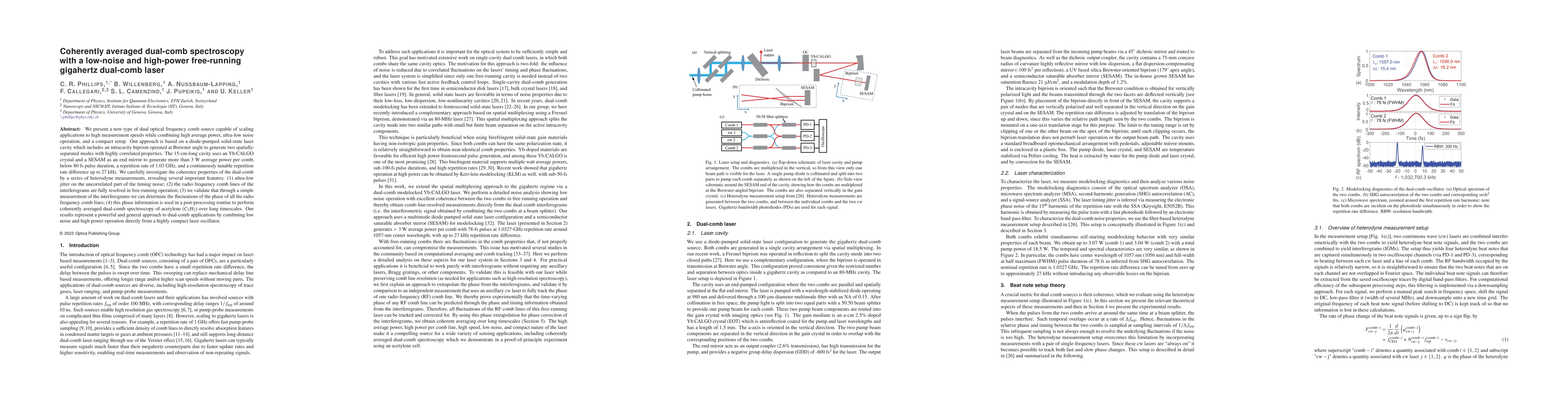 Thumbnail for Coherently averaged dual-comb spectroscopy with a low-noise and
  high-power free-running gigahertz dual-comb laser