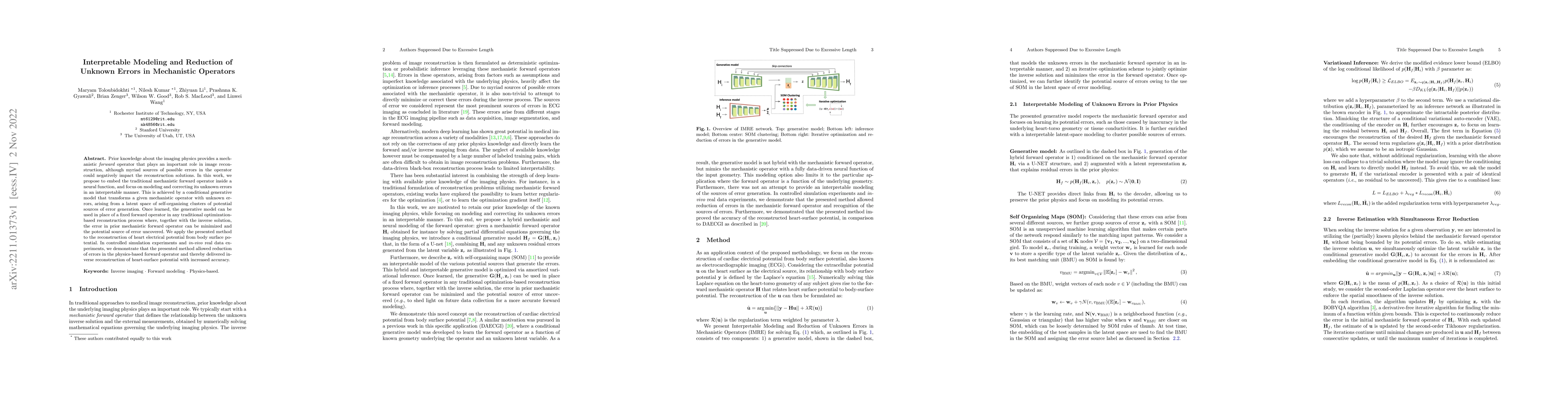 Thumbnail for Interpretable Modeling and Reduction of Unknown Errors in Mechanistic
  Operators