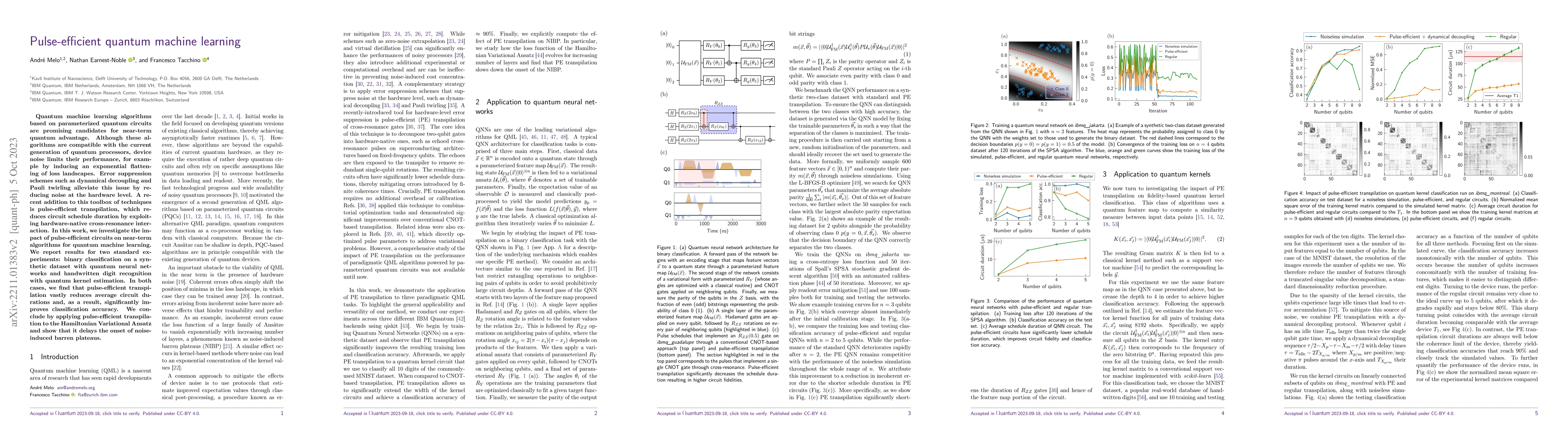 Thumbnail for Pulse-efficient quantum machine learning