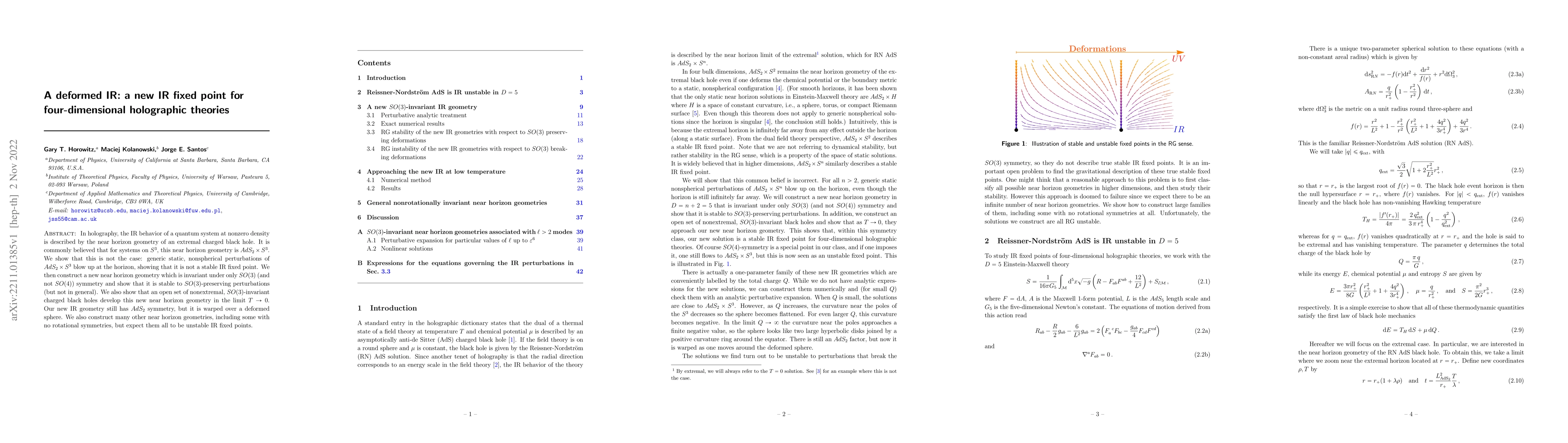Thumbnail for A deformed IR: a new IR fixed point for four-dimensional holographic
  theories