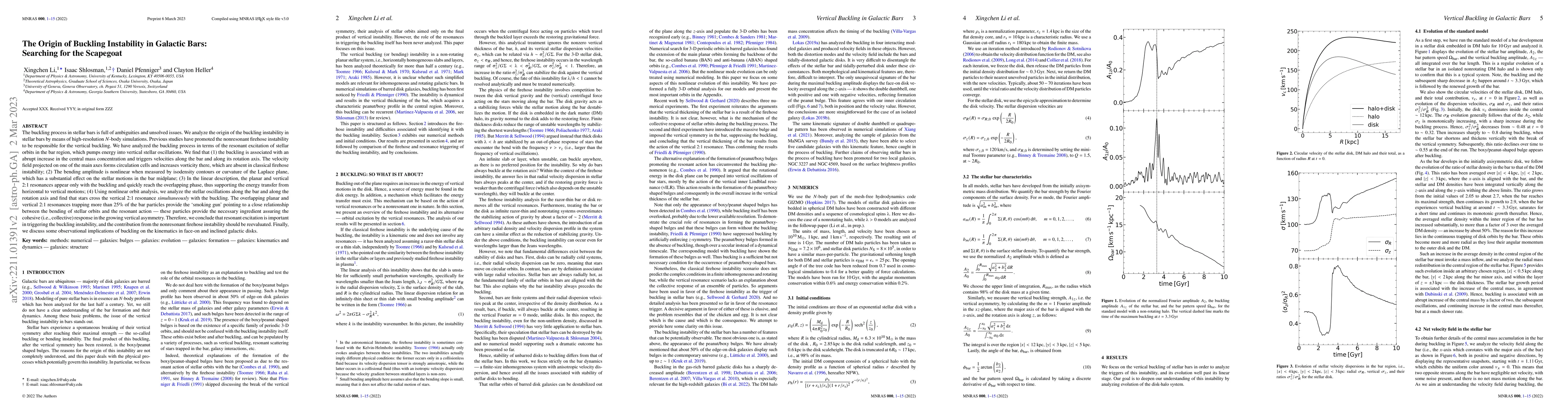 Thumbnail for The Origin of Buckling Instability in Galactic Bars: Searching for the
  Scapegoat