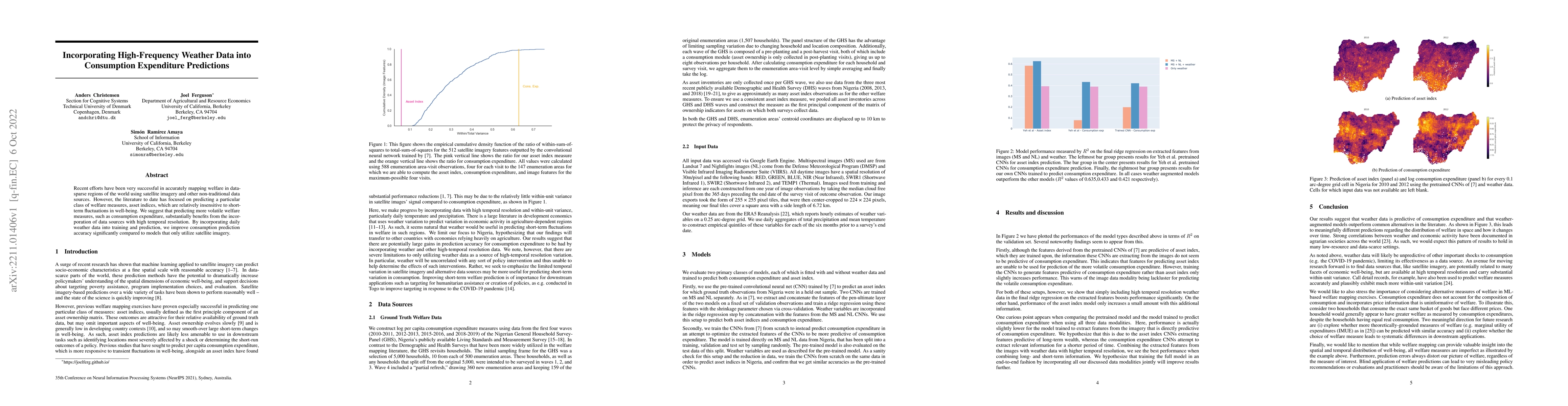 Thumbnail for Incorporating High-Frequency Weather Data into Consumption Expenditure
  Predictions