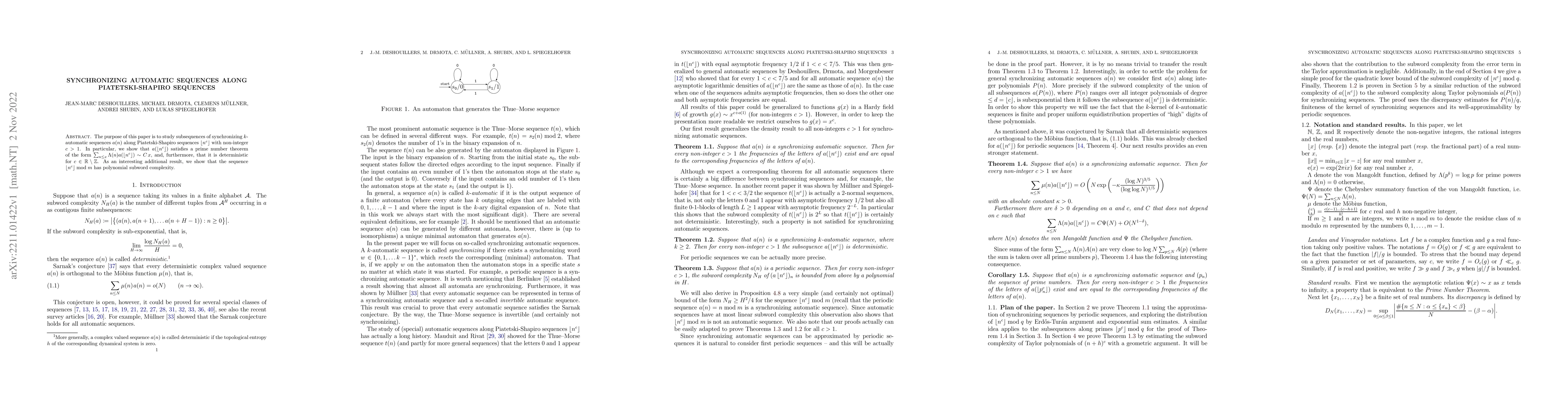 Thumbnail for Synchronizing automatic sequences along Piatetski-Shapiro sequences