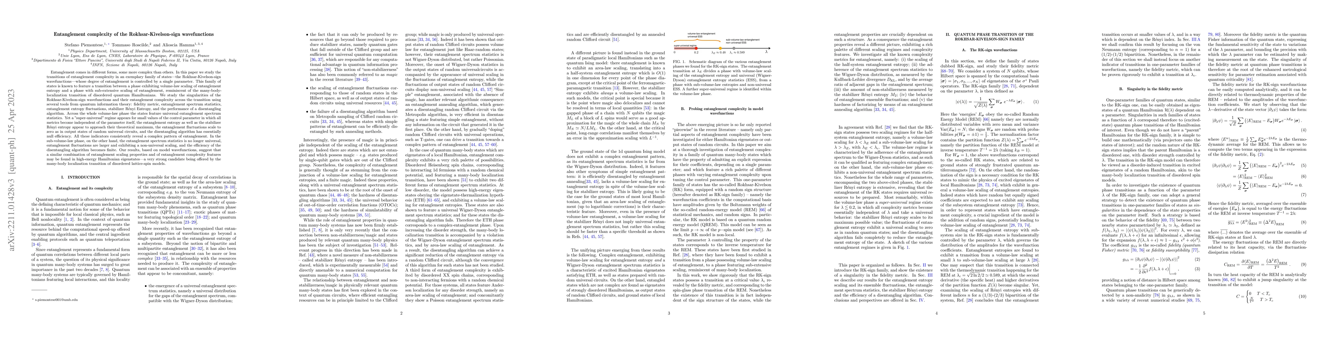Thumbnail for Entanglement complexity of the Rokhsar-Kivelson-sign wavefunctions