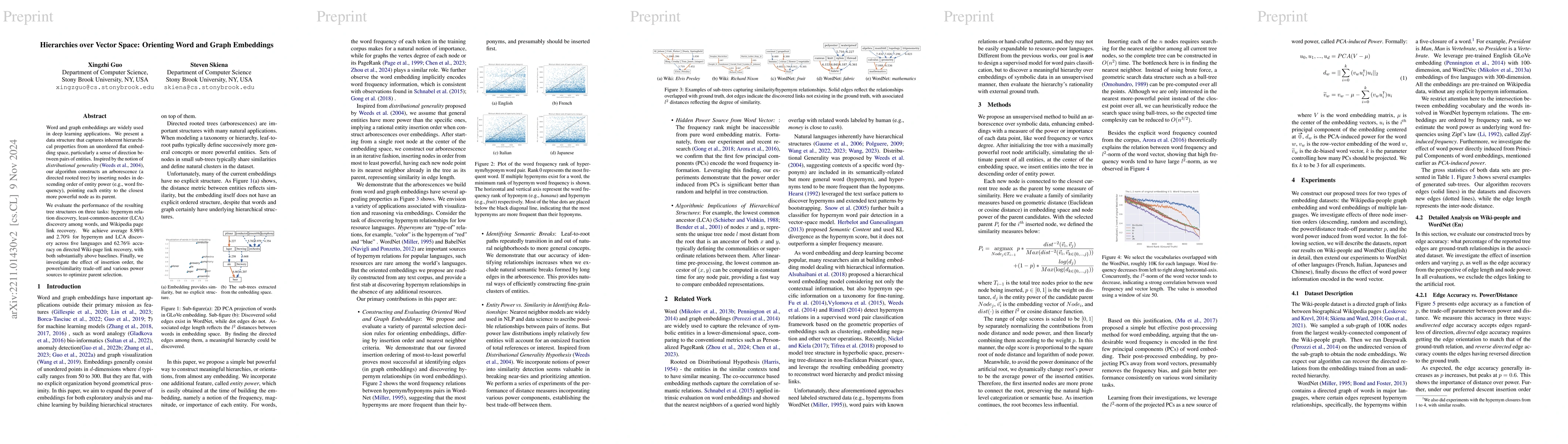 Thumbnail for Hierarchies over Vector Space: Orienting Word and Graph Embeddings