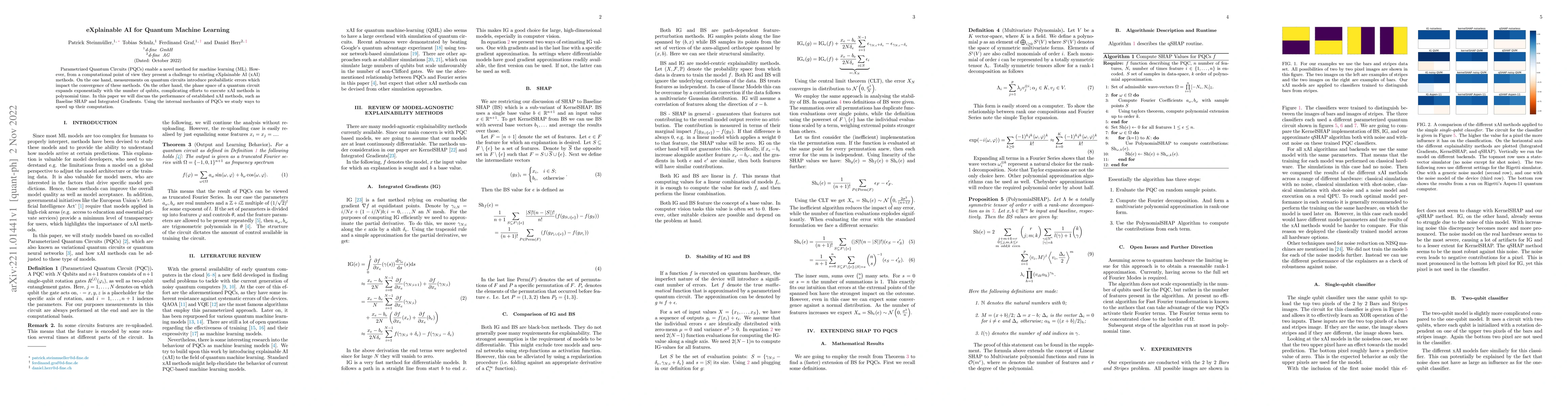 Thumbnail for eXplainable AI for Quantum Machine Learning