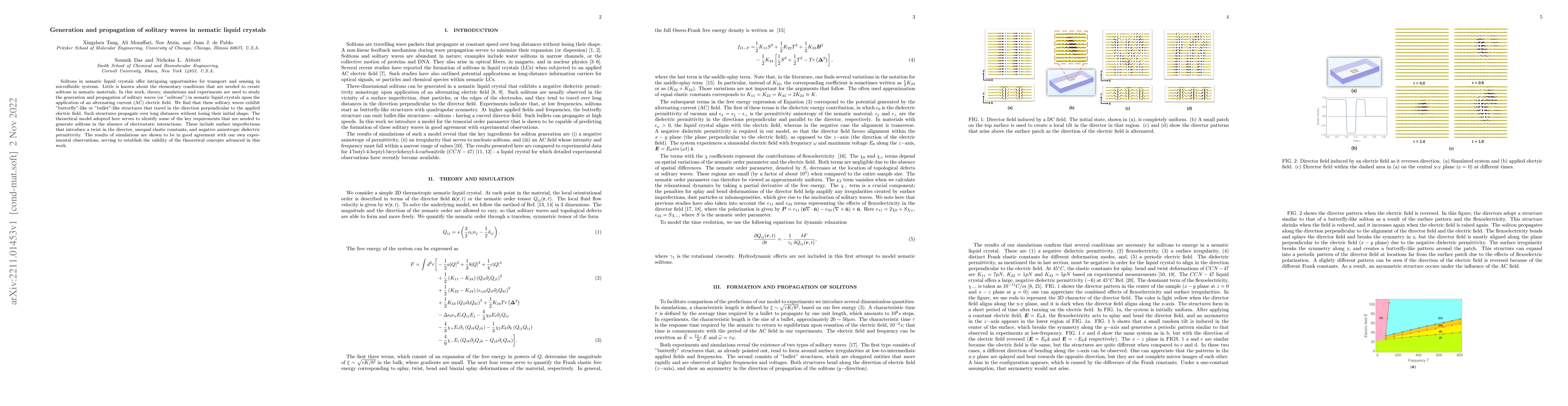 Thumbnail for Generation and propagation of solitary waves in nematic liquid crystals