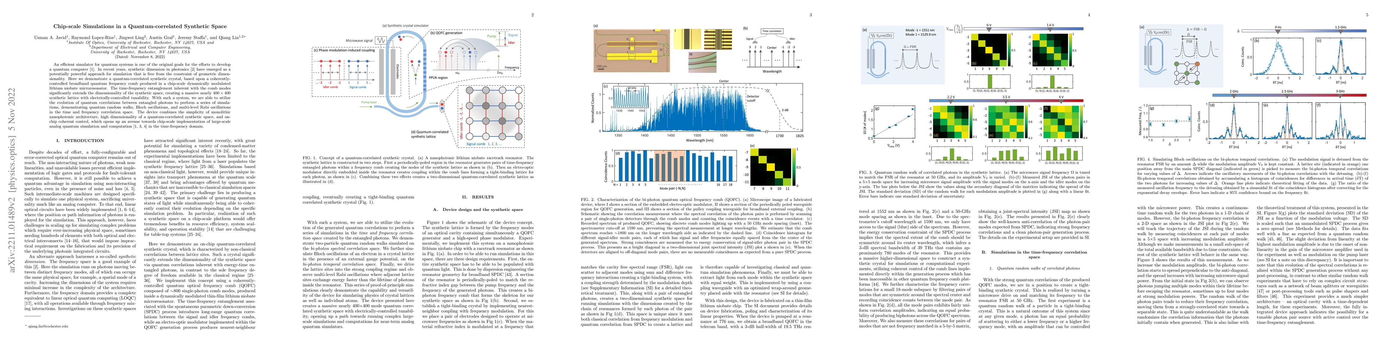 Thumbnail for Chip-scale Simulations in a Quantum-correlated Synthetic Space