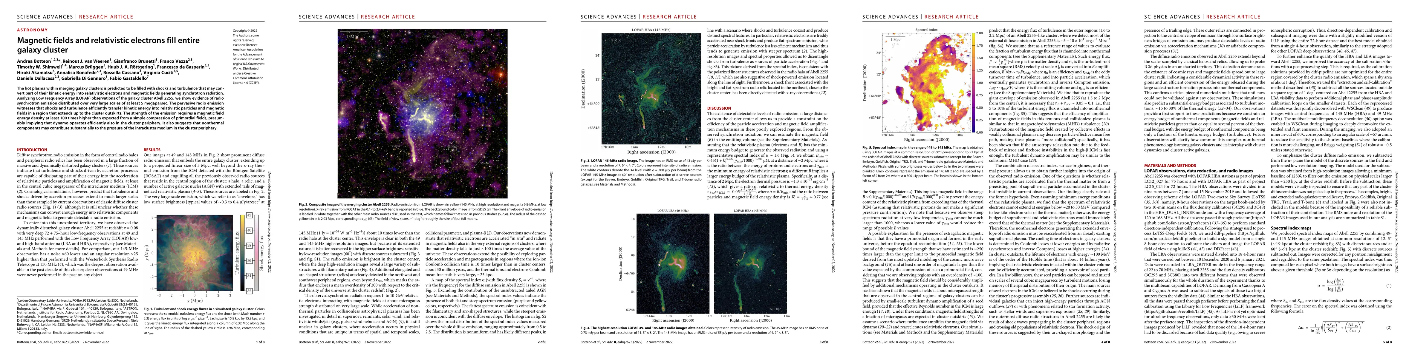 Thumbnail for Magnetic fields and relativistic electrons fill entire galaxy cluster