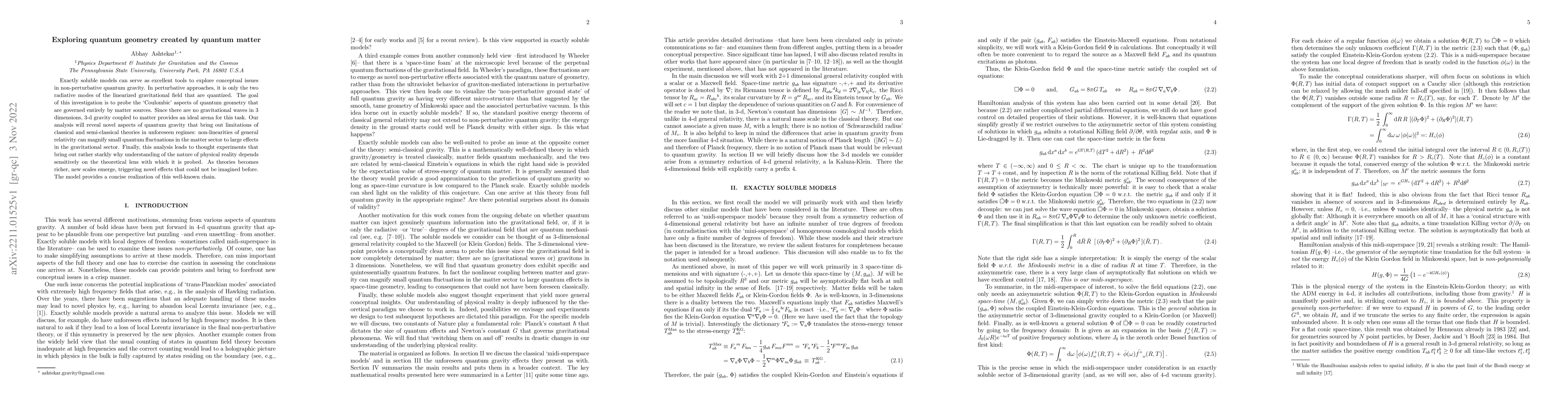 Thumbnail for Exploring quantum geometry created by quantum matter