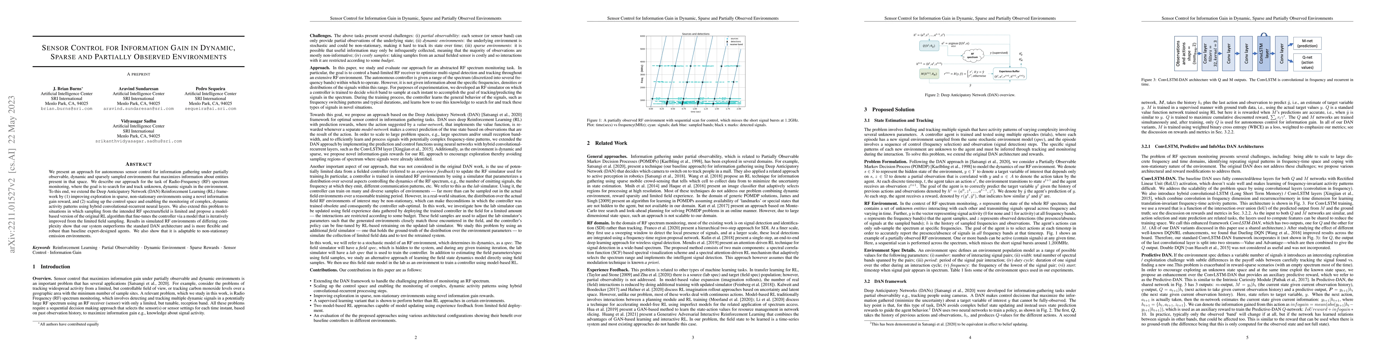 Thumbnail for Sensor Control for Information Gain in Dynamic, Sparse and Partially
  Observed Environments