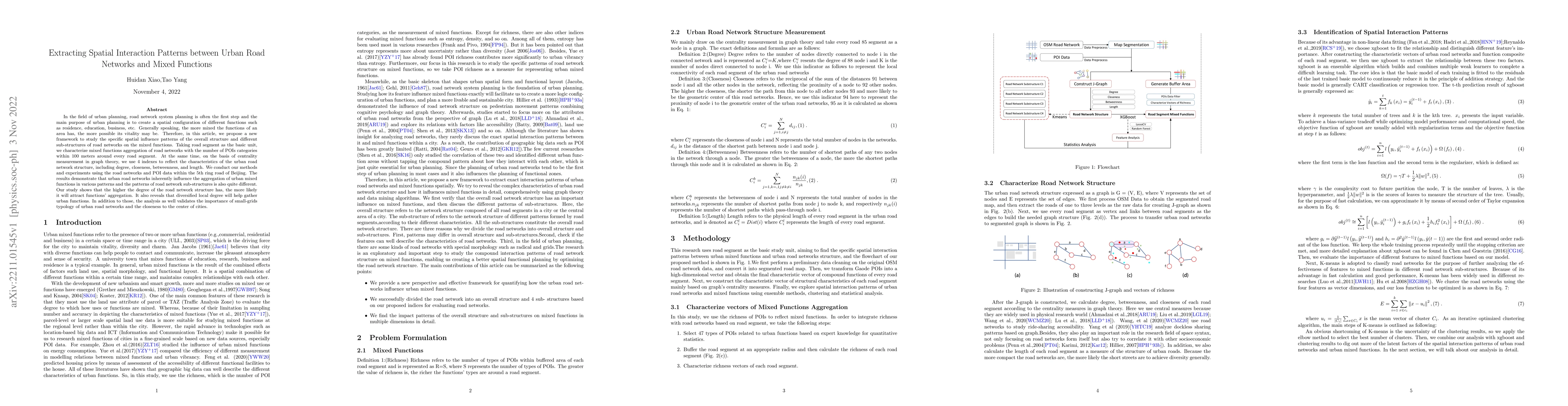 Thumbnail for Extracting Spatial Interaction Patterns between Urban Road Networks and
  Mixed Functions