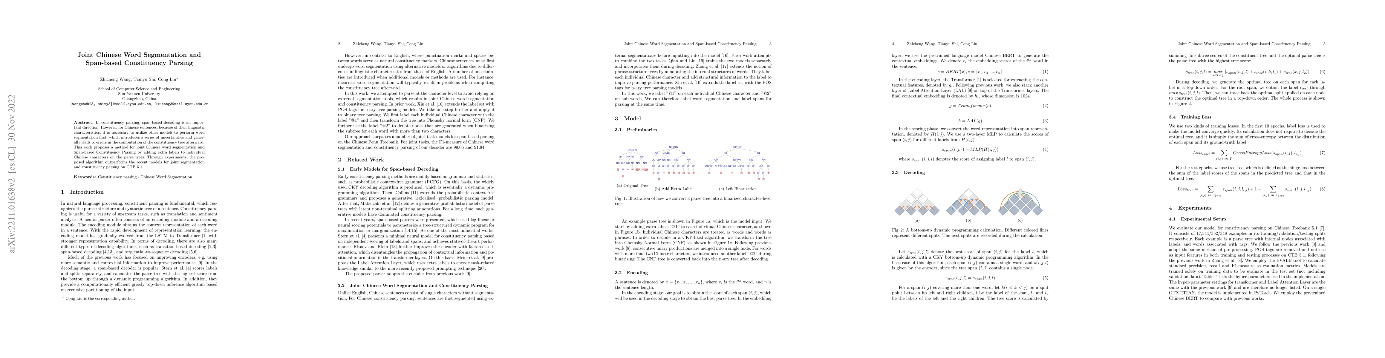 Thumbnail for Joint Chinese Word Segmentation and Span-based Constituency Parsing