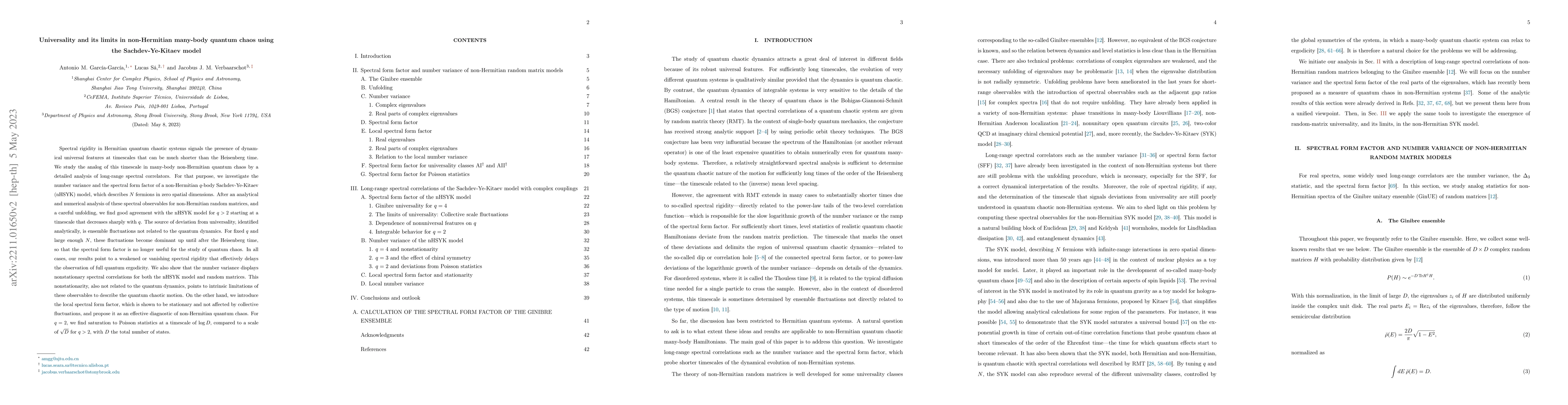 Thumbnail for Universality and its limits in non-Hermitian many-body quantum chaos
  using the Sachdev-Ye-Kitaev model
