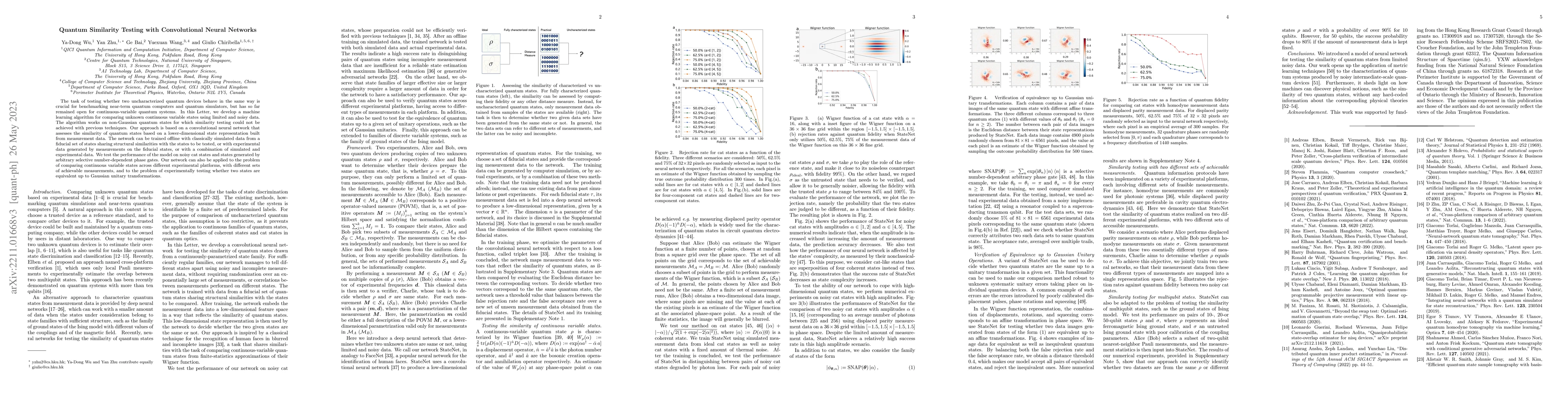 Thumbnail for Quantum Similarity Testing with Convolutional Neural Networks