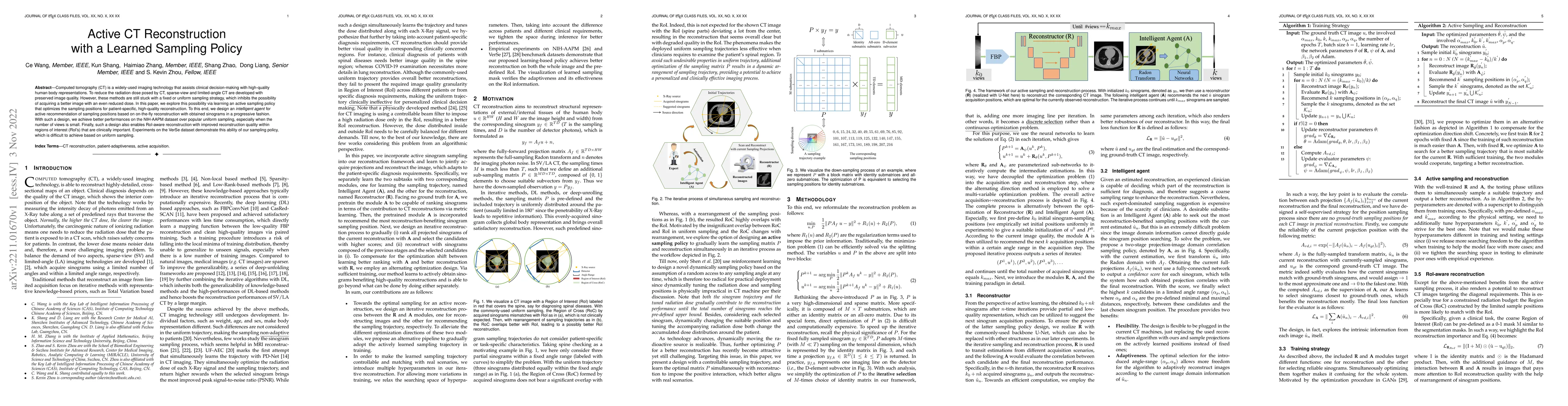 Thumbnail for Active CT Reconstruction with a Learned Sampling Policy