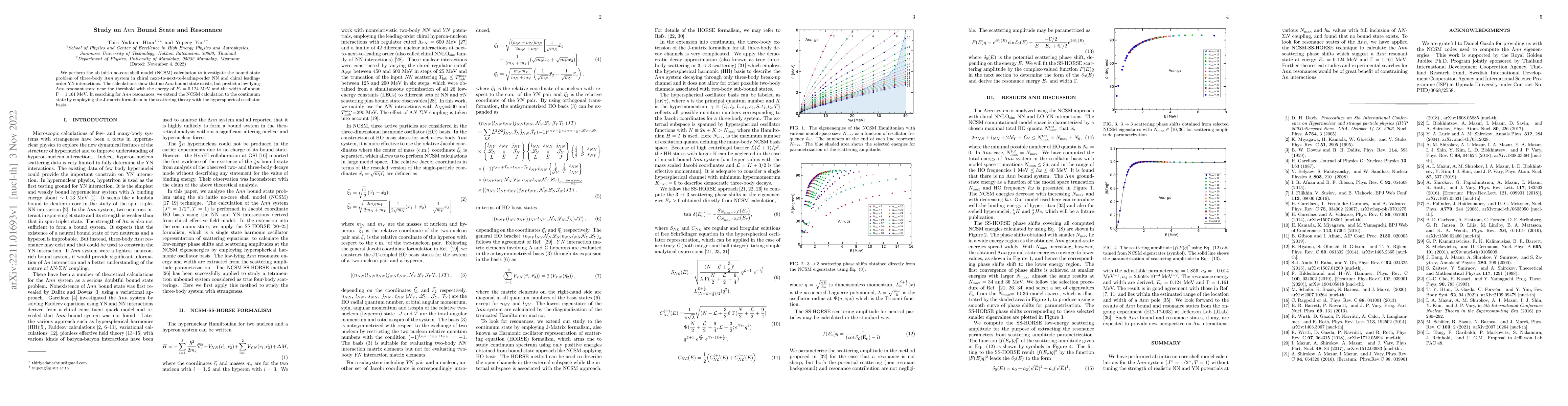 Thumbnail for Study on $\Lambda nn$ Bound State and Resonance