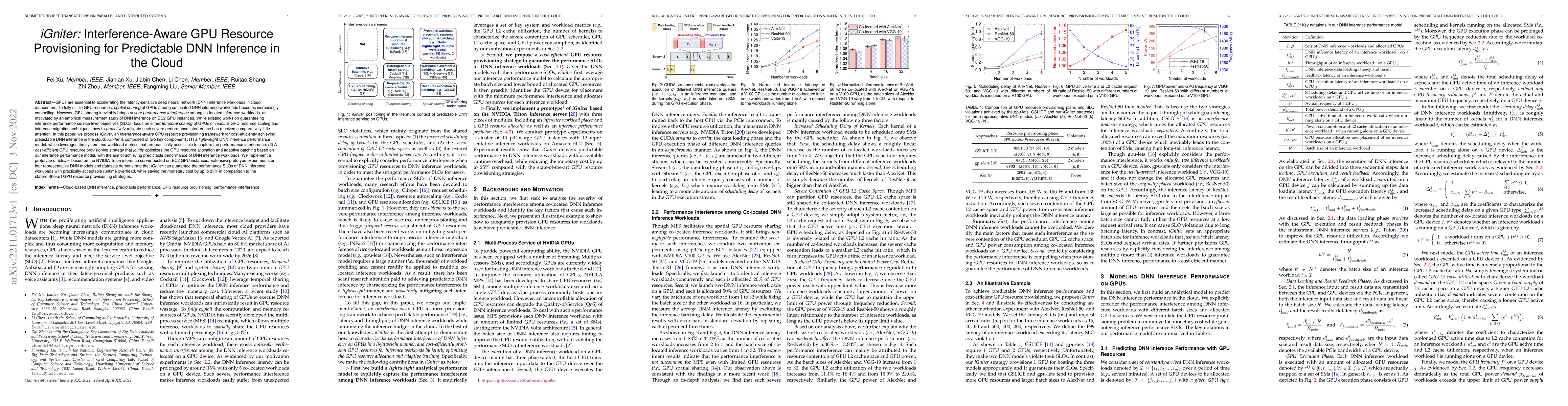 Thumbnail for iGniter: Interference-Aware GPU Resource Provisioning for Predictable
  DNN Inference in the Cloud
