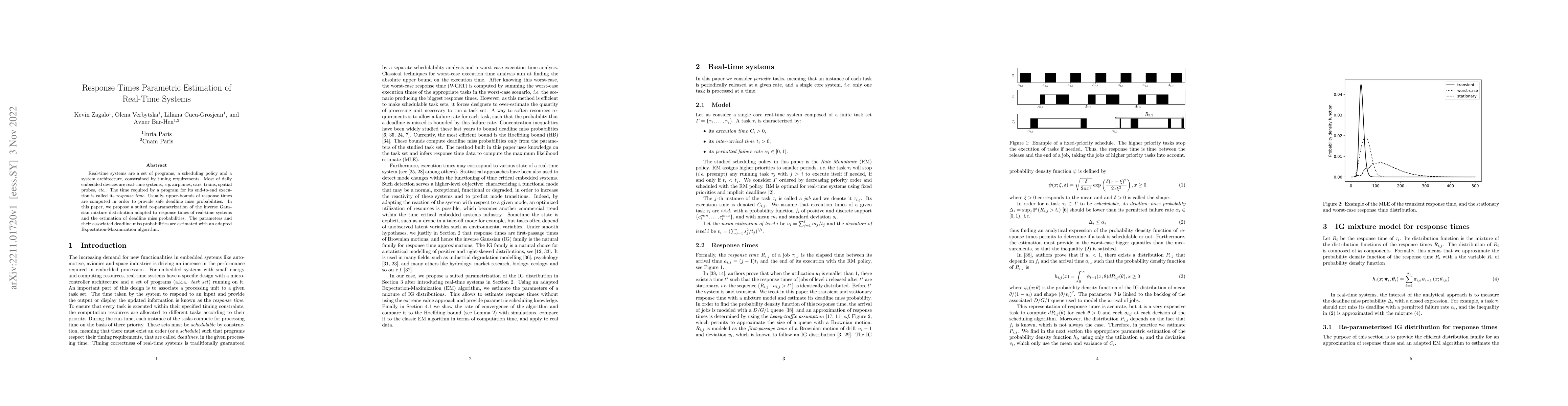 Thumbnail for Response Times Parametric Estimation of Real-Time Systems