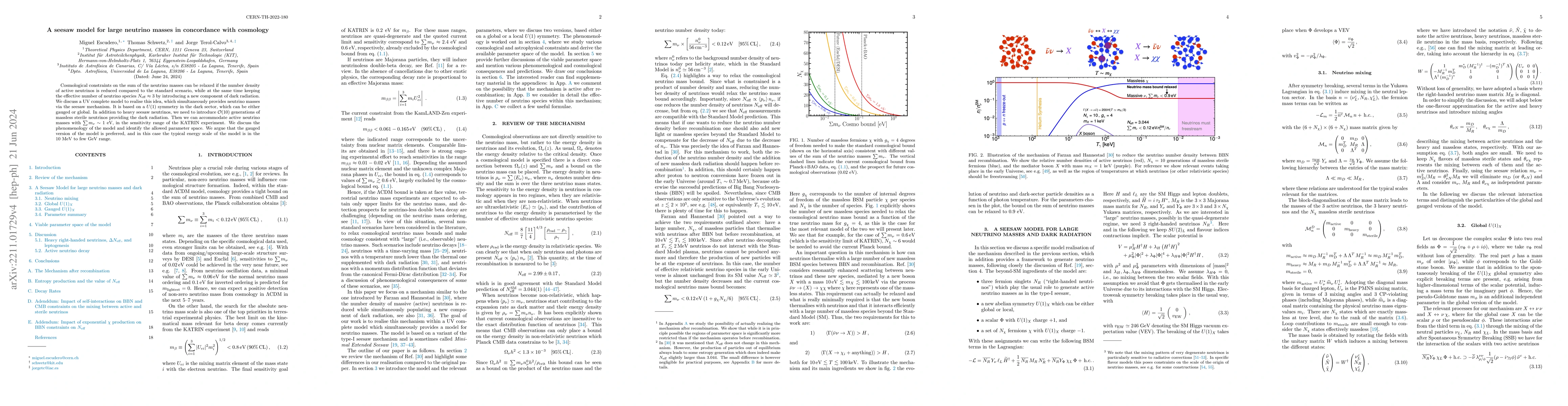 Thumbnail for A seesaw model for large neutrino masses in concordance with cosmology