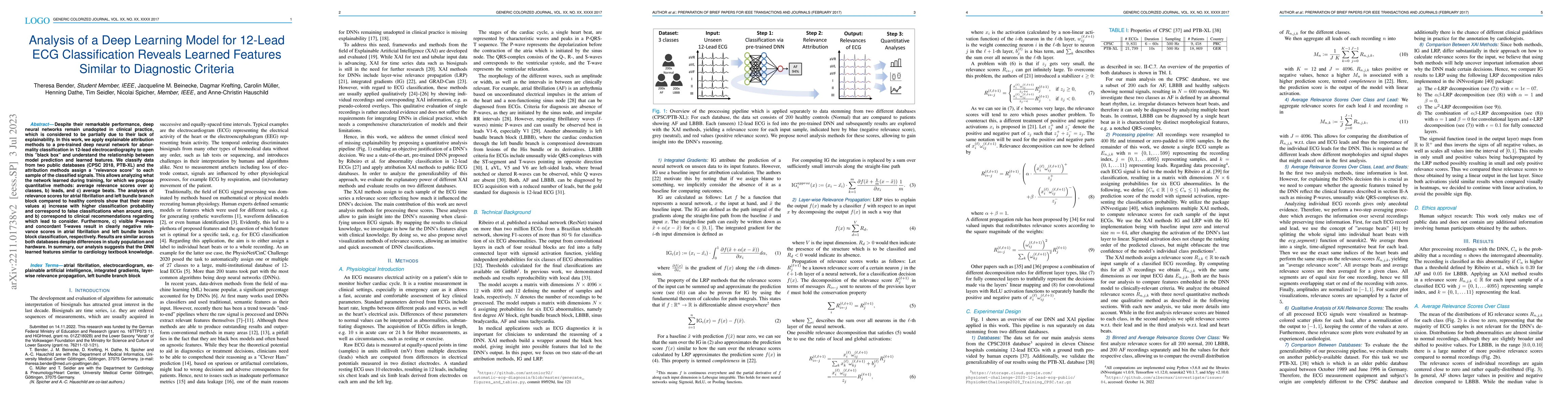 Thumbnail for Analysis of a Deep Learning Model for 12-Lead ECG Classification Reveals
  Learned Features Similar to Diagnostic Criteria