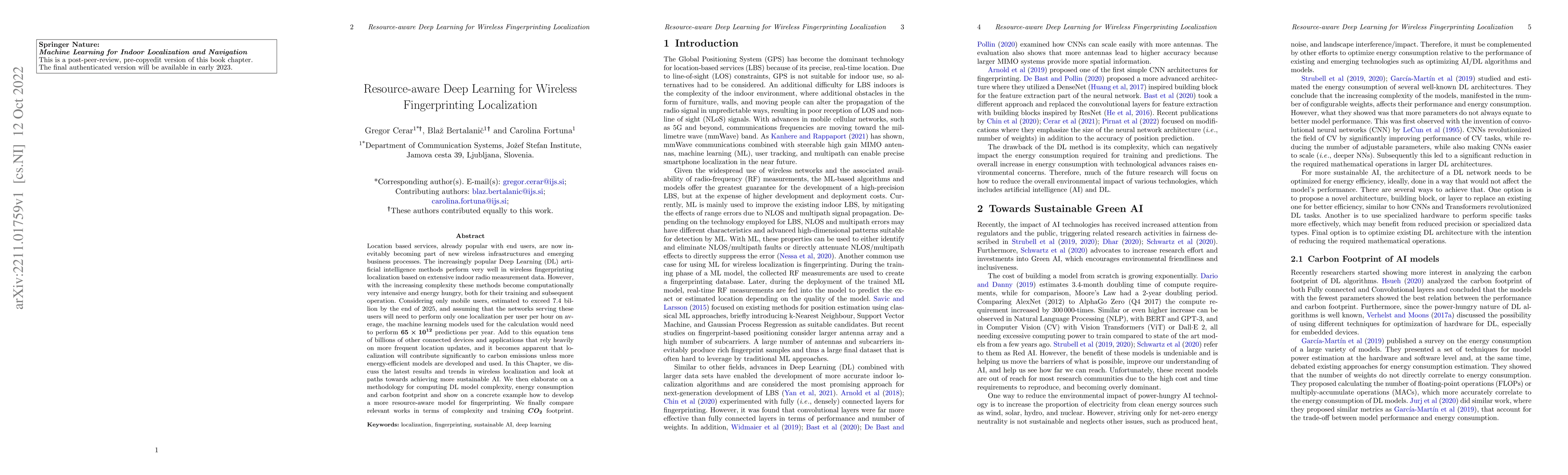 Thumbnail for Resource-aware Deep Learning for Wireless Fingerprinting Localization